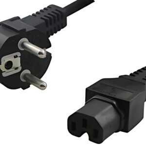 LogiLink Câble d'alimentation contact de securité, coudé, 2m