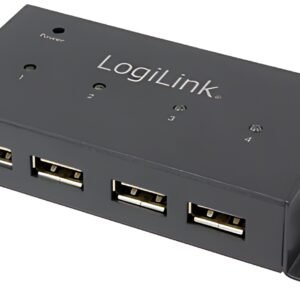 LogiLink Hub USB 2.0, 4 ports, pour un montage mural