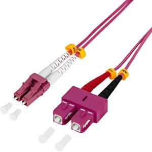 LogiLink Câble Patch à fibre optique, LC Duplex - SC Duplex