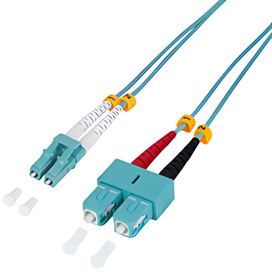 LogiLink Câble Patch à fibre optique, LC Duplex - SC Duplex