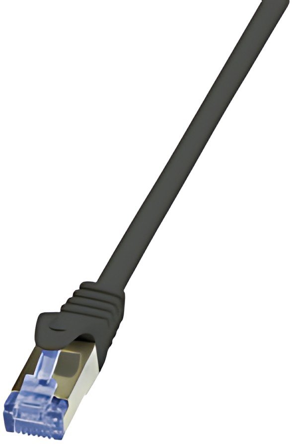 LogiLink Câble patch PrimeLine, Cat. 6A, S/FTP, 0,25 m, noir