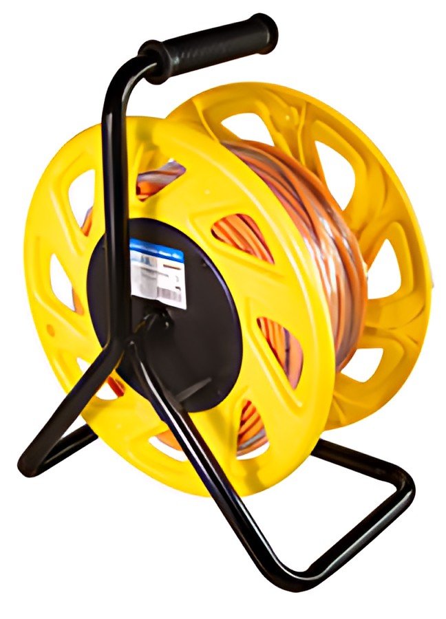 LogiLink Enrouleur de câble réseau, cat. 6A avec câble cat.7