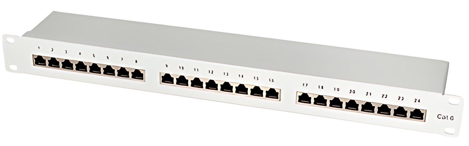 LogiLink Panneau de brassage 19" cat.6 EconLine, 24 ports