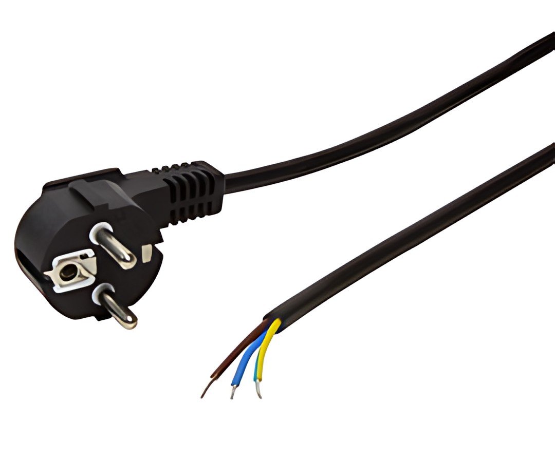 Câble d'alimentation à contact de protection LogiLink avec extrémité de câble ouverte