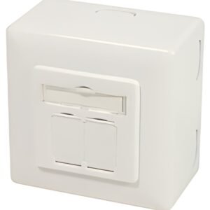 Logilink Boîte encastrée en saillie cat.6A, blanc pur