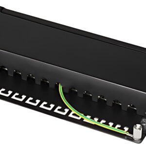 LogiLink panneau de brassage 10" Cat.6A, 12 ports, noir,