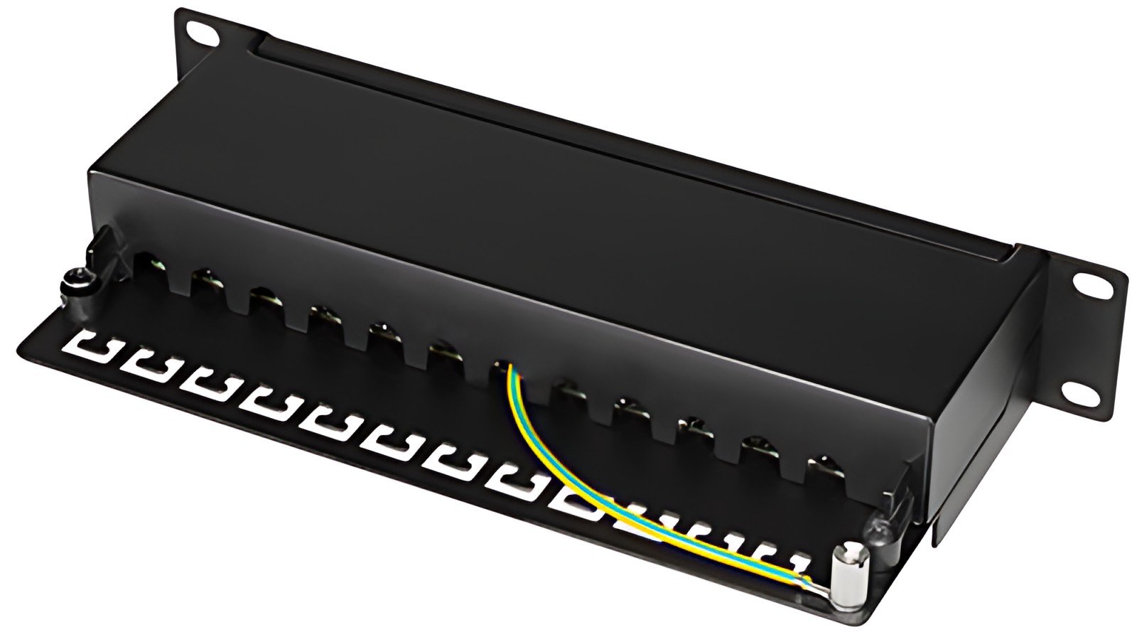 LogiLink panneau de brassage 10" Cat.6A, 12 ports, noir,