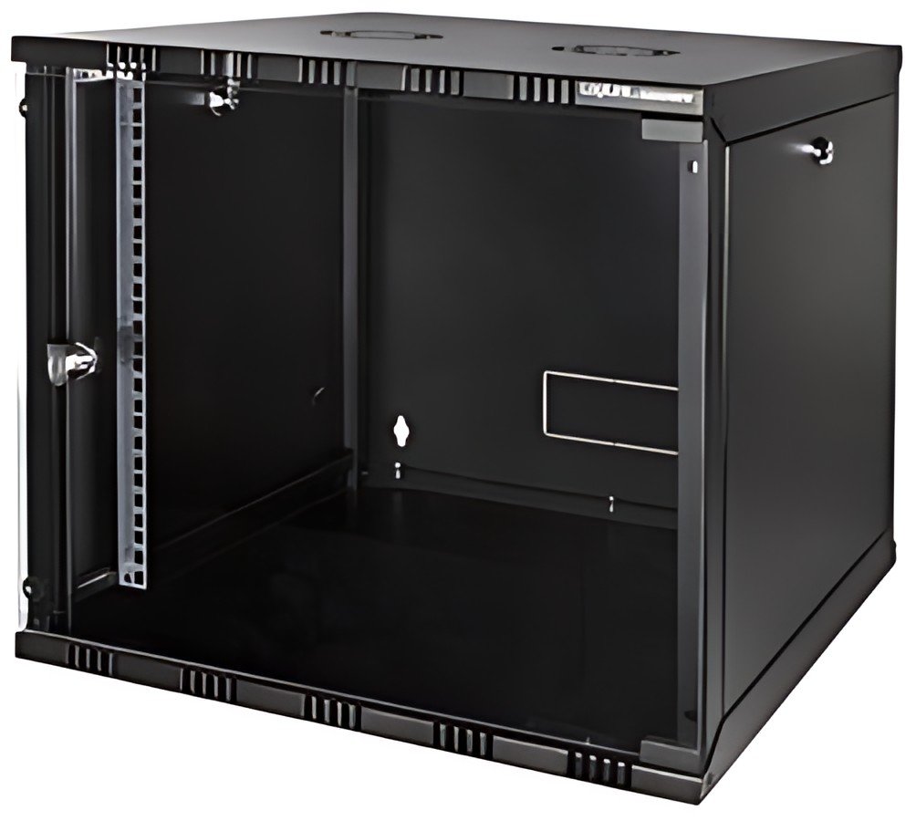 LogiLink Coffret mural 19", démonté, 9 U, noir