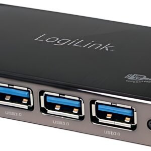 LogiLink Hub USB 3.0 avec bloc d'alimentation, 4 ports,