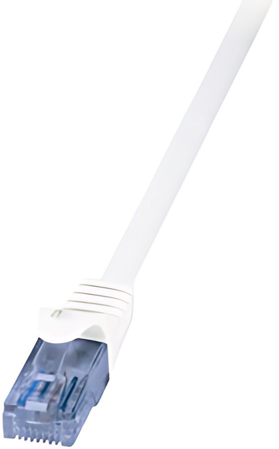 LogiLink Câble Patch EconLine, cat.6A, U/UTP, 1,5 m, blanc