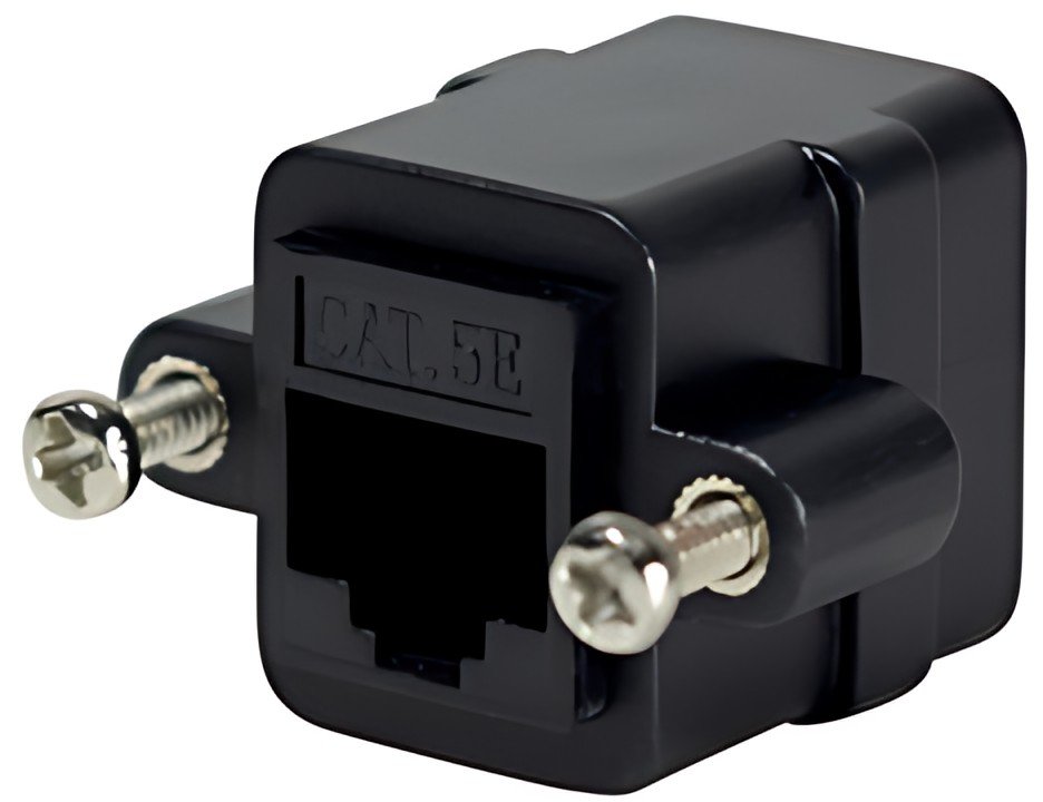 LogiLink Connecteur de câbles Patch à bride, Cat.5, noir