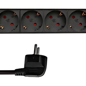 Multiprise LogiLink 19", 9 prises, sans interrupteur, noir