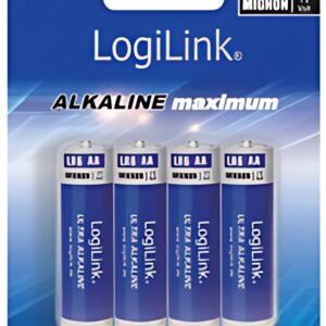 LogiLink Pile alcaline "Ultra Power", Mignon (AA/LR6)