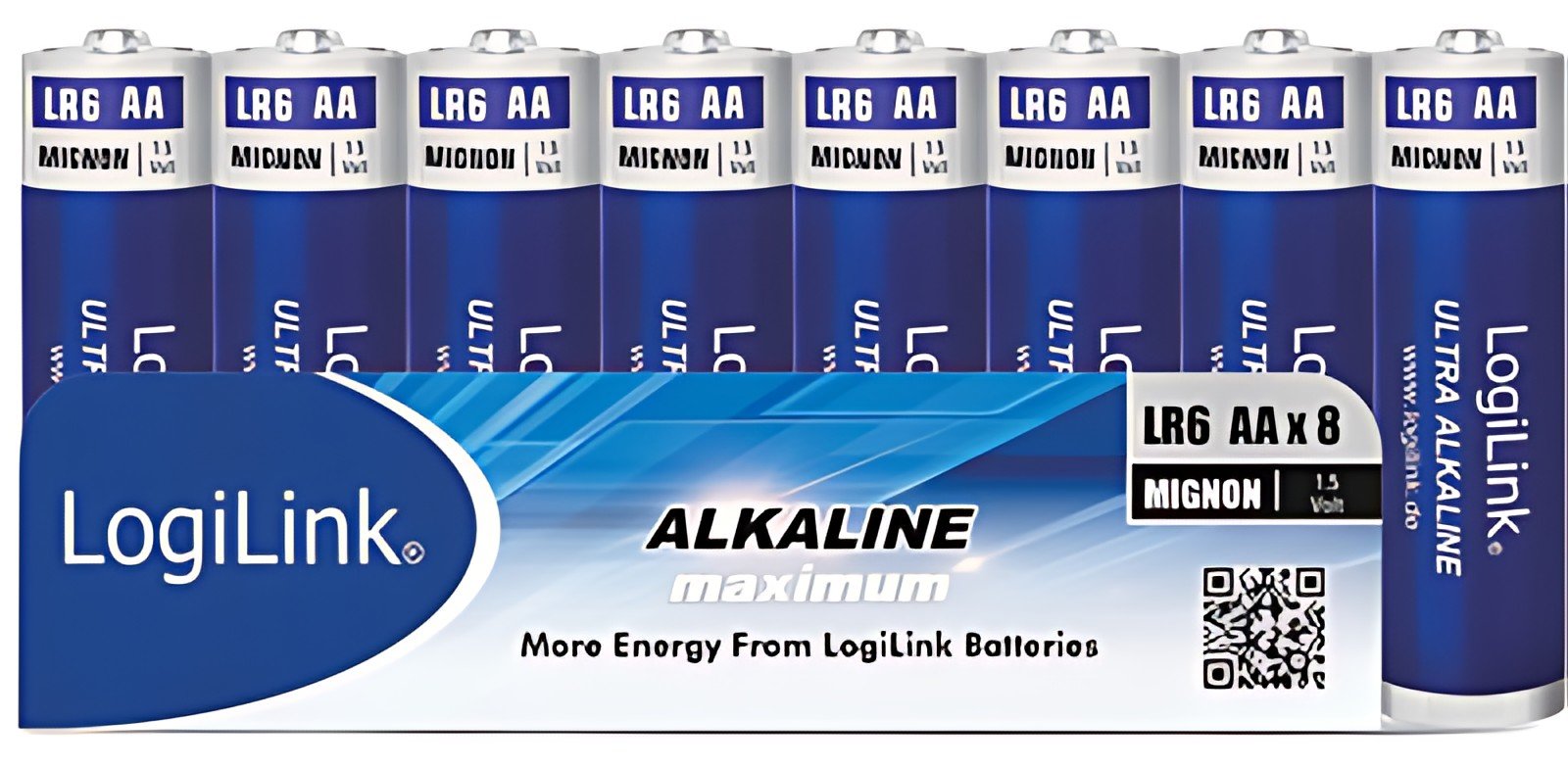 LogiLink Pile alcaline "Ultra Power", Mignon (AA/LR6)