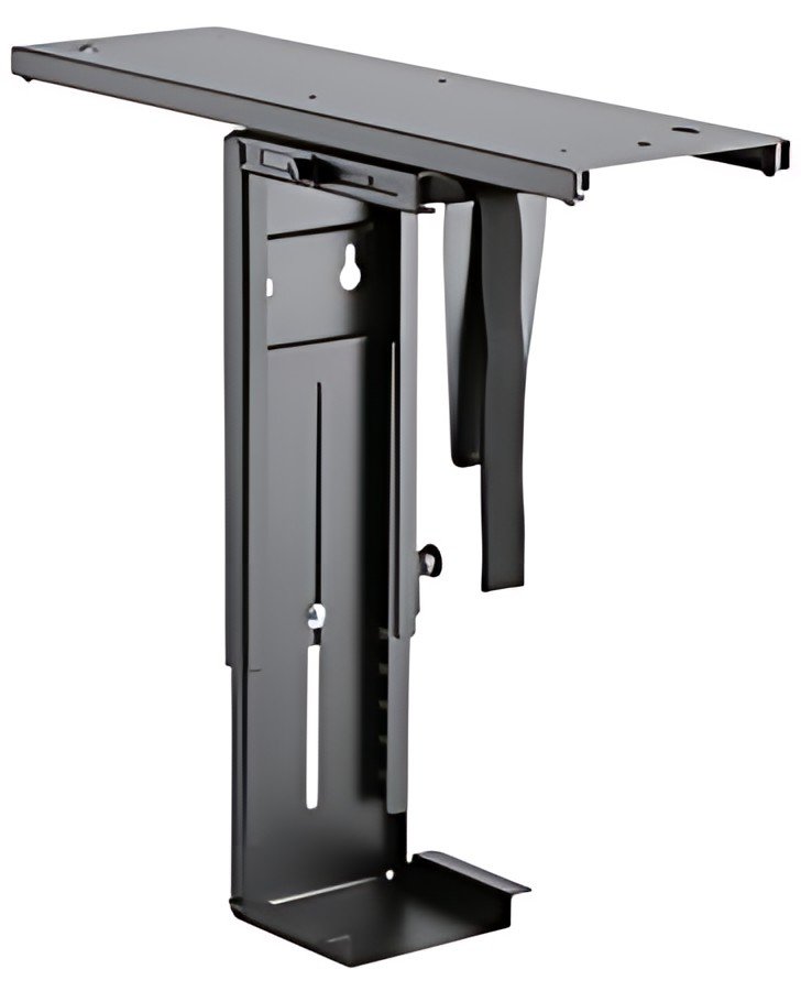 LogiLink Support CPU, métal, pivotant & coulissant, noir