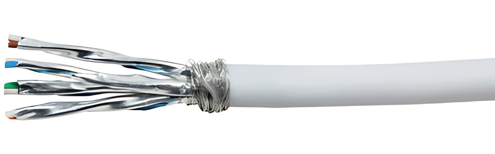 LogiLink Câble patch PrimeLine, Cat.7, S/FTP, 100 m, blanc