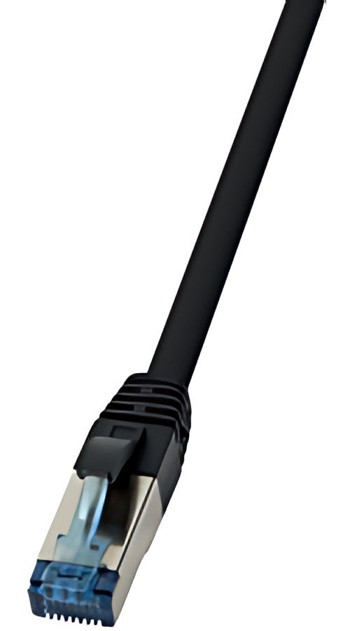 LogiLink Câble Patch, Cat.6A, S/FTP, 10 m, noir, PUR