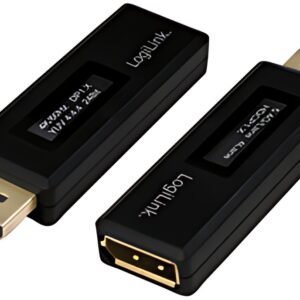 LogiLink Testeur DisplayPort pour information EDID, noir