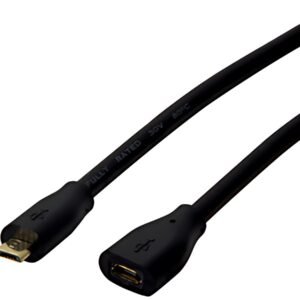 LogiLink Câble de rallonge micro USB 2.0, 3,0 m, noir
