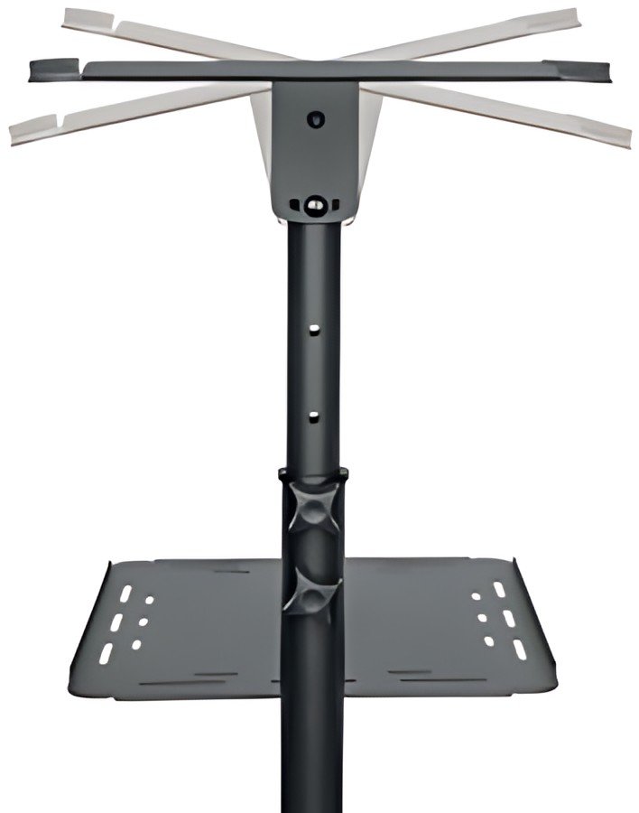 LogiLink Chariot de projection multimédia acier, 2 niveaux