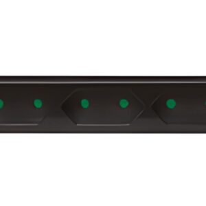 LogiLink Multiprise Euro, 6 prises, avec interrupteur, noir