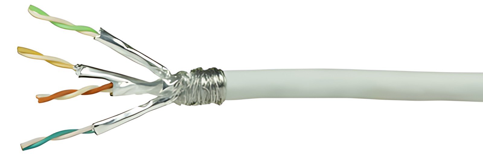 LogiLink Câble d'installation, Cat.7, S/FTP, 100 m, blanc