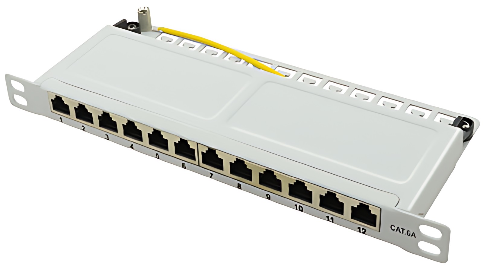 LogiLink Panneau de brassage 10" Cat.6A, 12 ports, gris