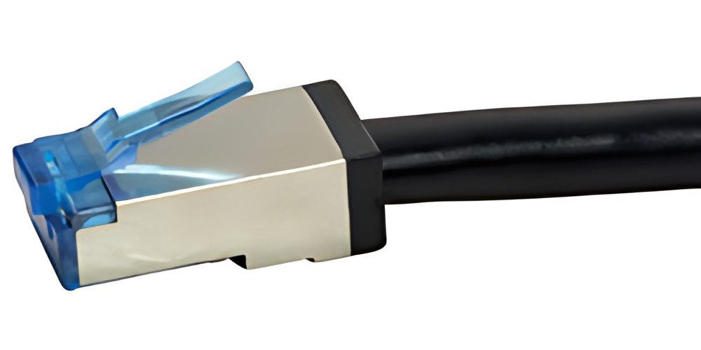 LogiLink Câble patch extérieur, cat. 6A, S/FTP, 10 m, noir