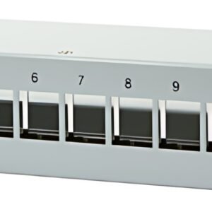 LogiLink Boîtier en acier pour 12 modules Keystone, gris