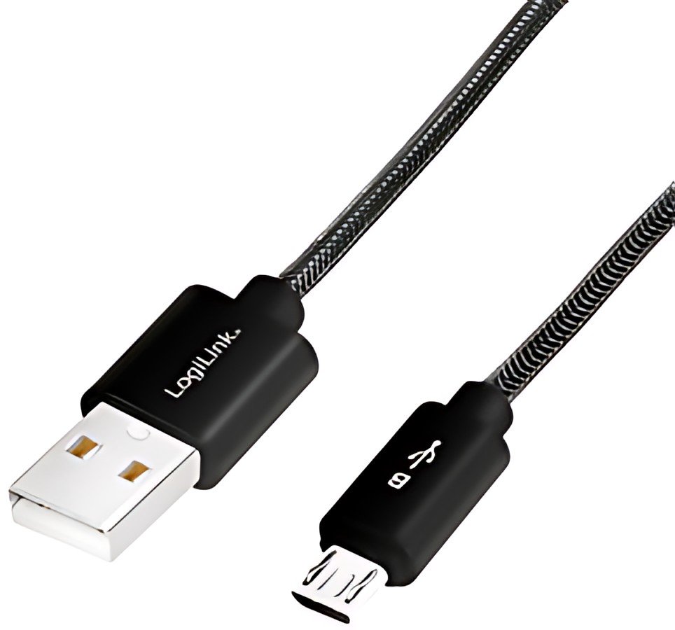 LogiLink Câble de charge & données, USB-micro USB mâle, 1,0m