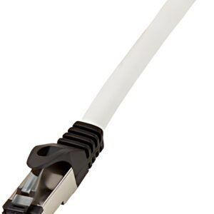 LogiLink Câble patch premium, Cat. 8.1, S/FTP, 0,5 m, gris