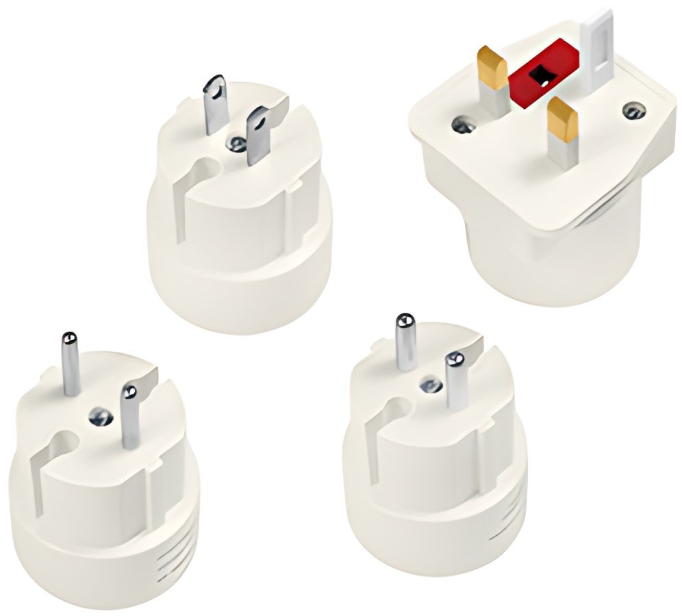 Kit adaptateur de voyage LogiLink (EU/UK/US), blanc