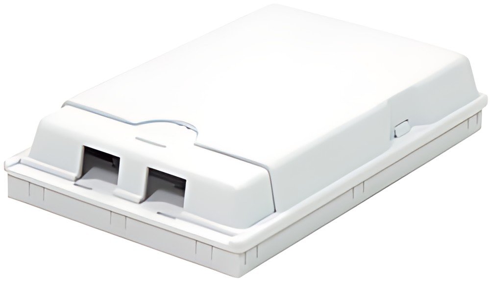 LogiLink Boîtier de raccordement FTTH, double, blanc
