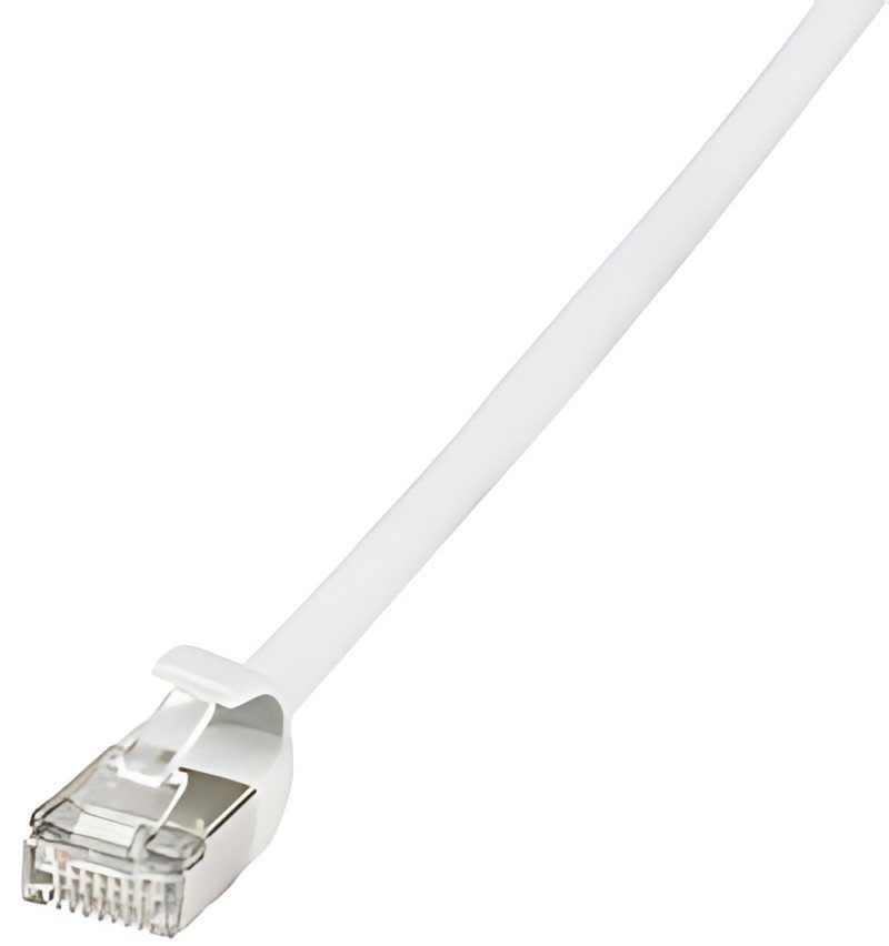LogiLink Câble patch Ultraflex, Cat. 6A, U/FTP, 0,3 m, blanc