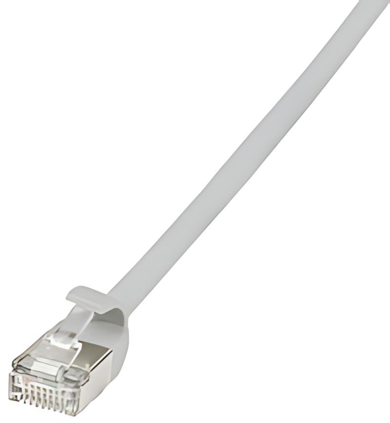 LogiLink Câble patch Ultraflex, Cat. 6A, U/FTP, 0,5 m, gris