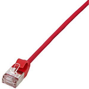 LogiLink Câble patch Ultraflex, Cat. 6A, U/FTP, 0,3 m, rouge