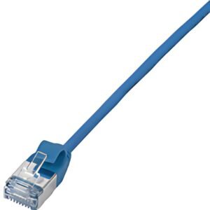 LogiLink Câble patch Ultraflex, Cat. 6A, U/FTP, 0,3 m, bleu