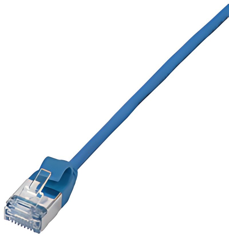 LogiLink Câble patch Ultraflex, Cat. 6A, U/FTP, 0,5 m, bleu
