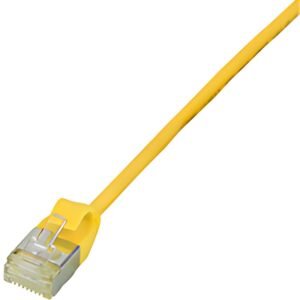 LogiLink Câble patch Ultraflex, Cat. 6A, U/FTP, 0,3 m, jaune