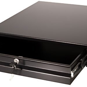 LogiLink Tiroir coulissant 19", 2 U, noir (RAL9004)