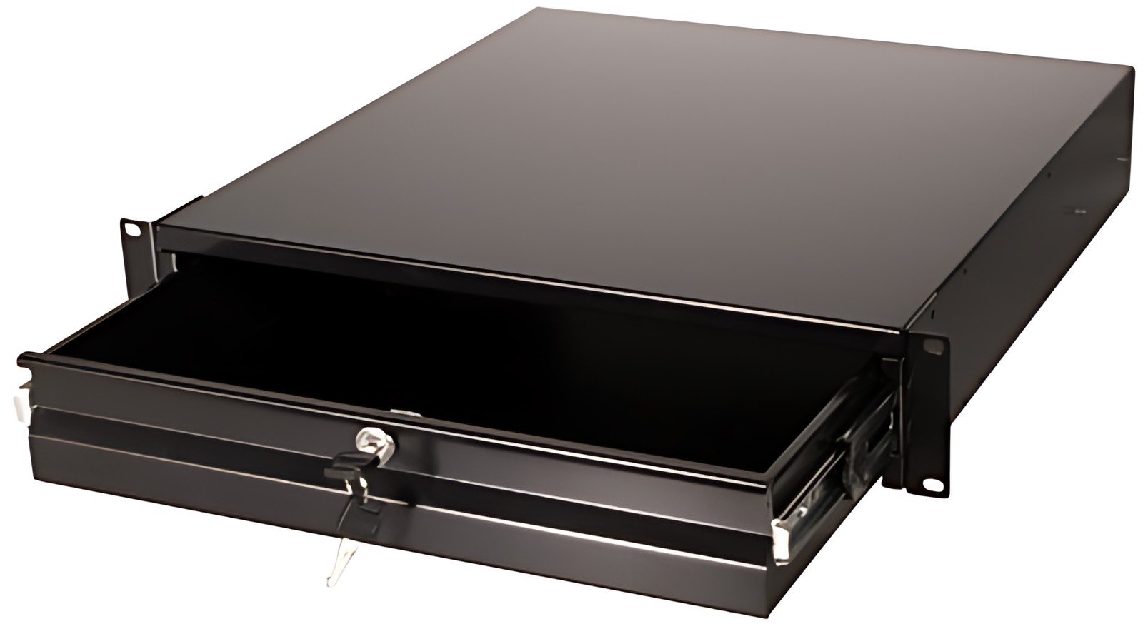 LogiLink Tiroir coulissant 19", 2 U, noir (RAL9004)