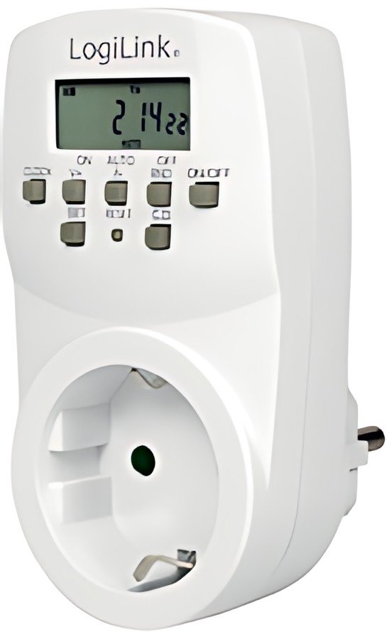 Minuterie numérique LogiLink, IP20, blanc