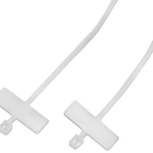 LogiLink Attache-câbles avec champ d'inscription, blanc