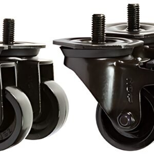 LogiLink Kit de roulettes pour baies 19", capacité de charge