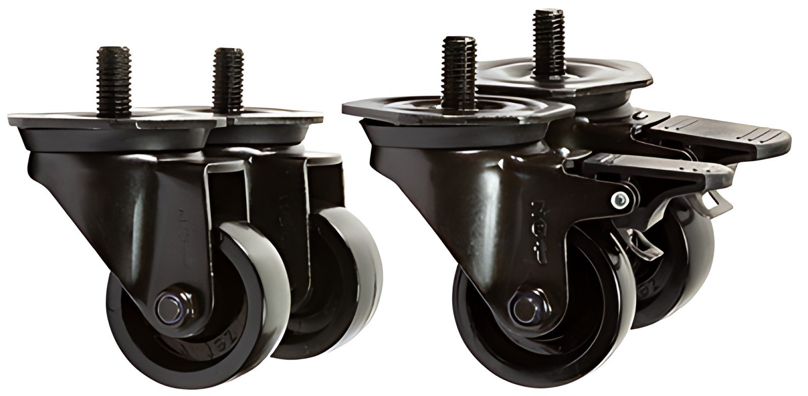 LogiLink Kit de roulettes pour baies 19", capacité de charge