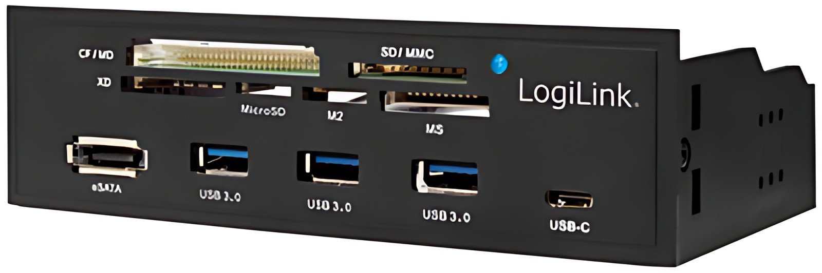 LogiLink Panneau multifonctions 5,25", lecteur de 6 cartes