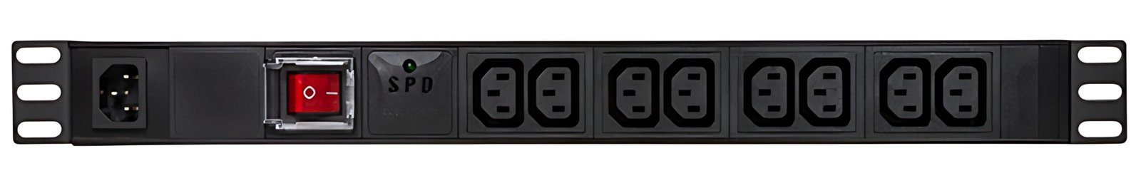 LogiLink Multiprise appareils à froid, 8 prises, noir