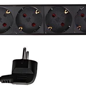 Multiprise LogiLink 19", 8 prises, protection contre les surtensions