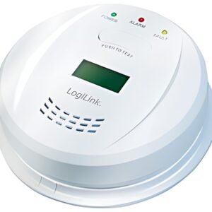 LogiLink Détecteur de monoxyde de carbone, écran LCD, blanc