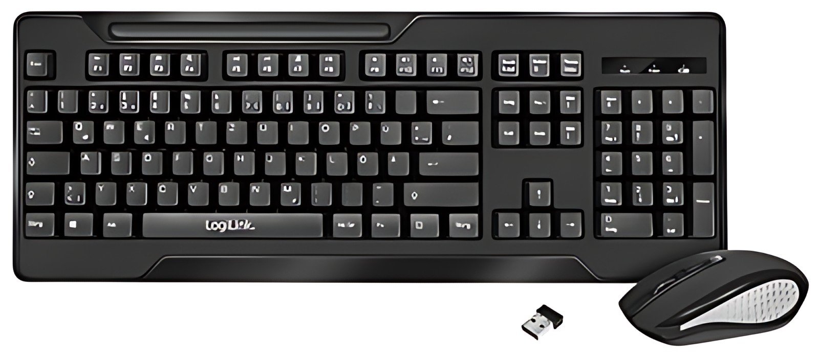 LogiLink Desktop Set, kabellos, spritzwassergeschützt